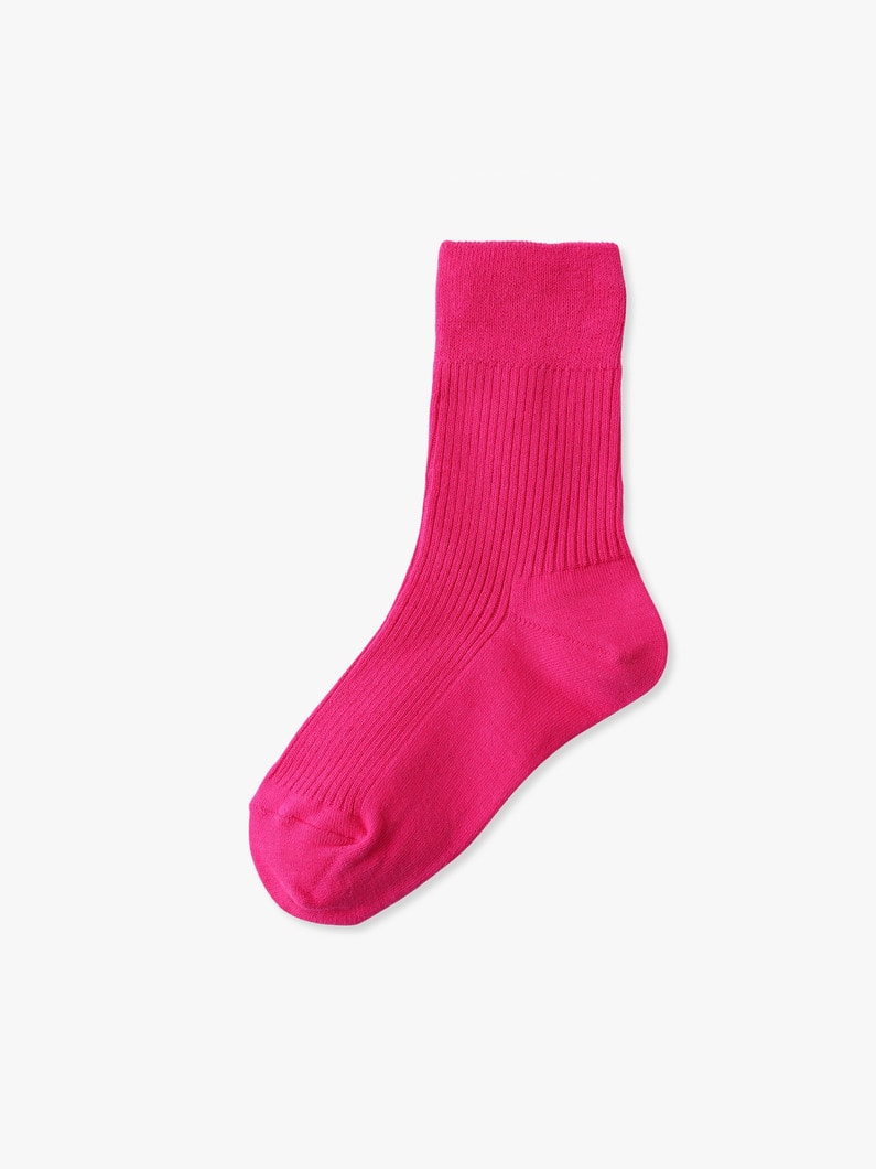 オール セット カラー ソックス（ピンク/イエロー/オレンジ/グリーン/13-21cm） 詳細画像 pink 1