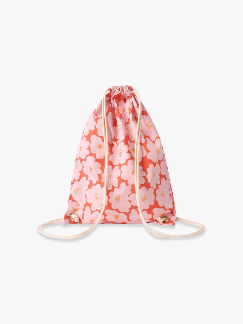 フラワー プリント ナップサック 詳細画像 orange 1