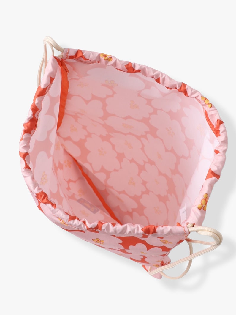 フラワー プリント ナップサック 詳細画像 orange 3