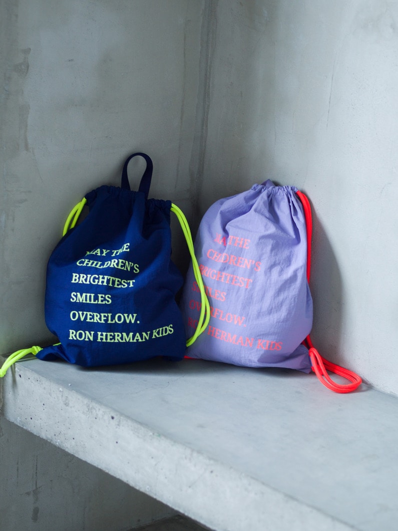 メッセージ ナップサック（ネイビー/ラベンダー） 詳細画像 lavender 5