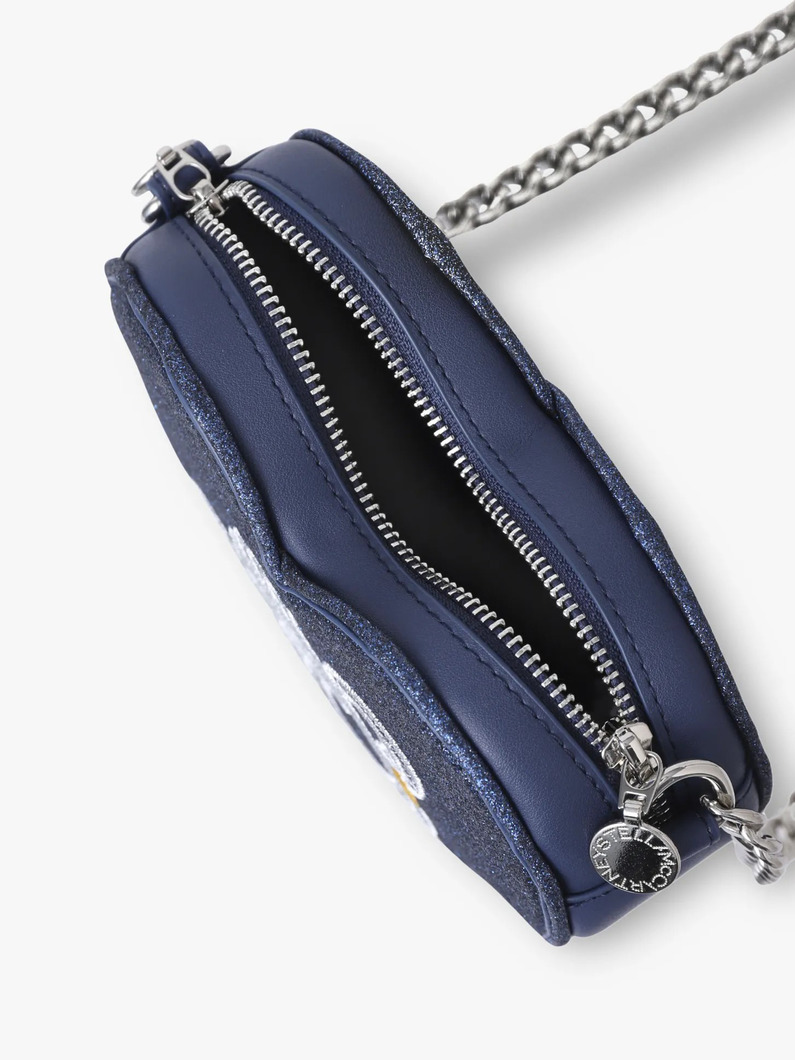 スワン エンブロイダリー ハートシェイプ バッグ 詳細画像 blue 3