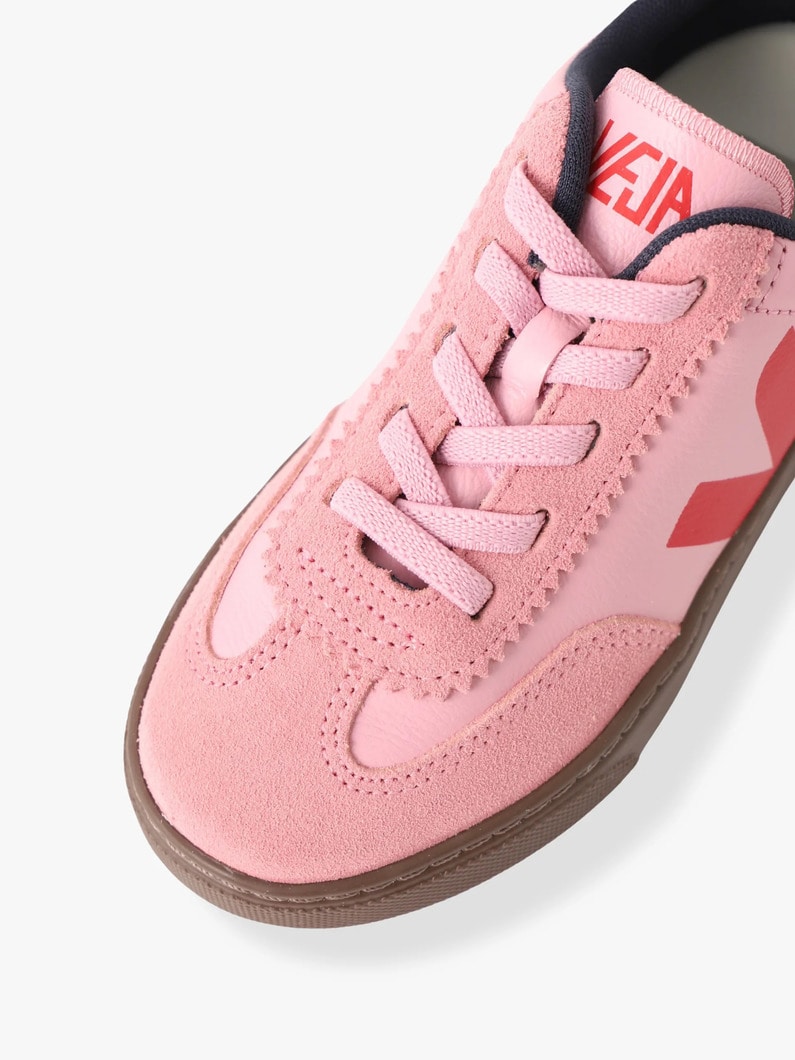 ボレー エラスティック レース レザー シューズ（ピンク/ブルー/19-21cm） 詳細画像 blue 6