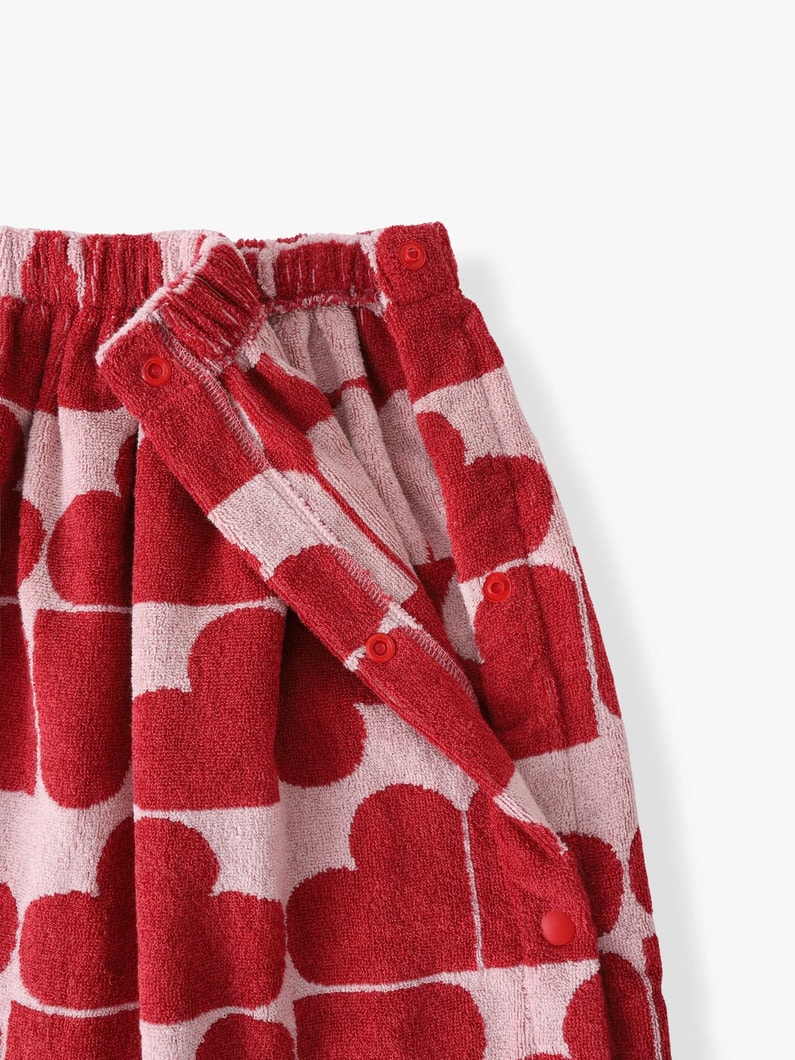 キッズ バス タオル（ハート/スモール） 詳細画像 red 2