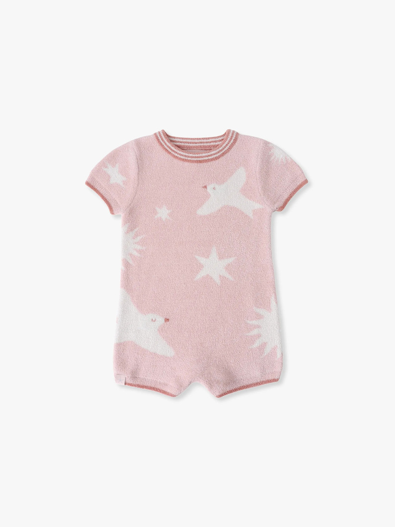 スパロー ベビー ロンパース（ピンク/ダークブルー/6-12M） 詳細画像 pink