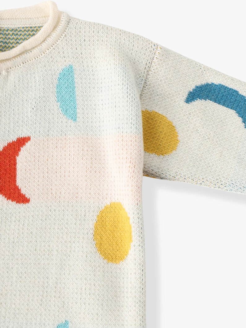 ムーン ロンパース（3-6M） 詳細画像 white 2