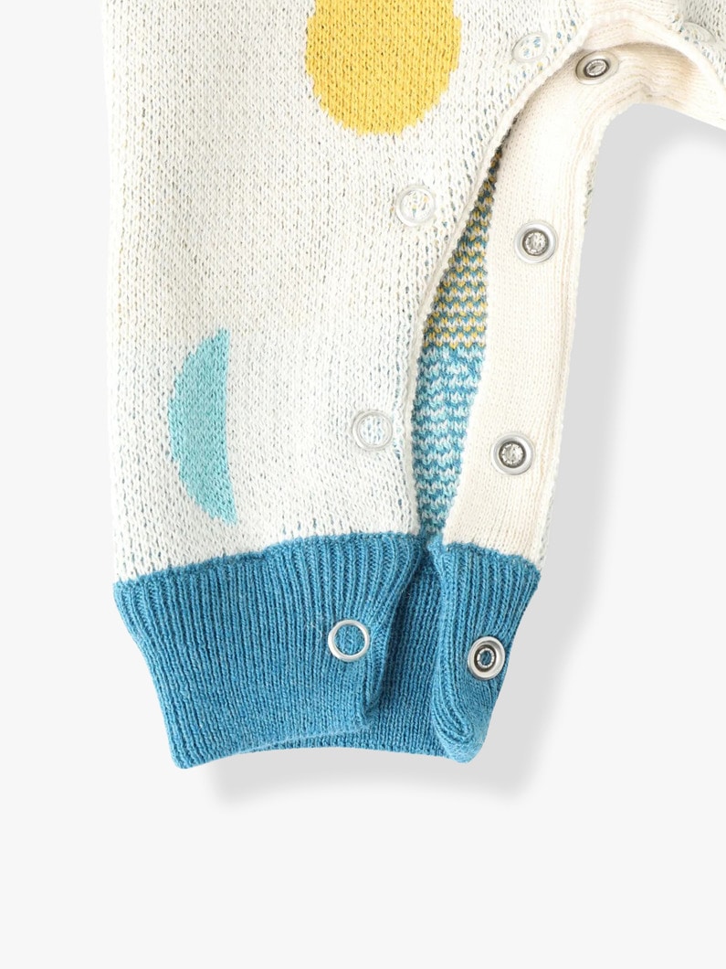 ムーン ロンパース（3-6M） 詳細画像 white 3