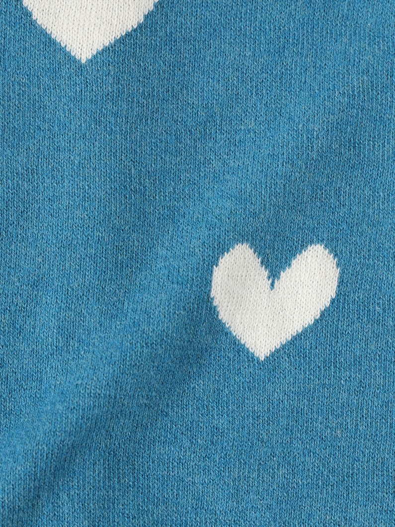 ハート ロンパース（3-6M） 詳細画像 blue 5