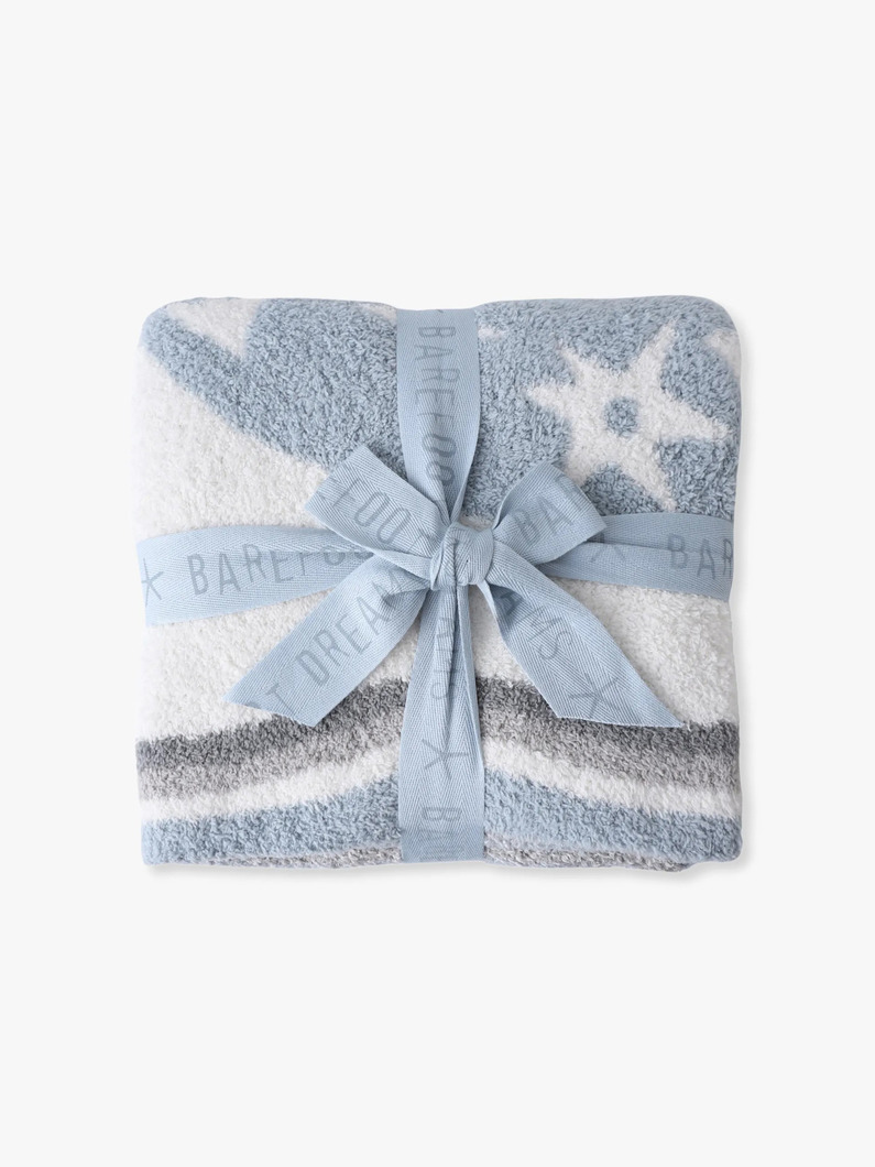 コージーシック デザートバード モチーフ ブランケット（パープル/ブルー） 詳細画像 blue 1