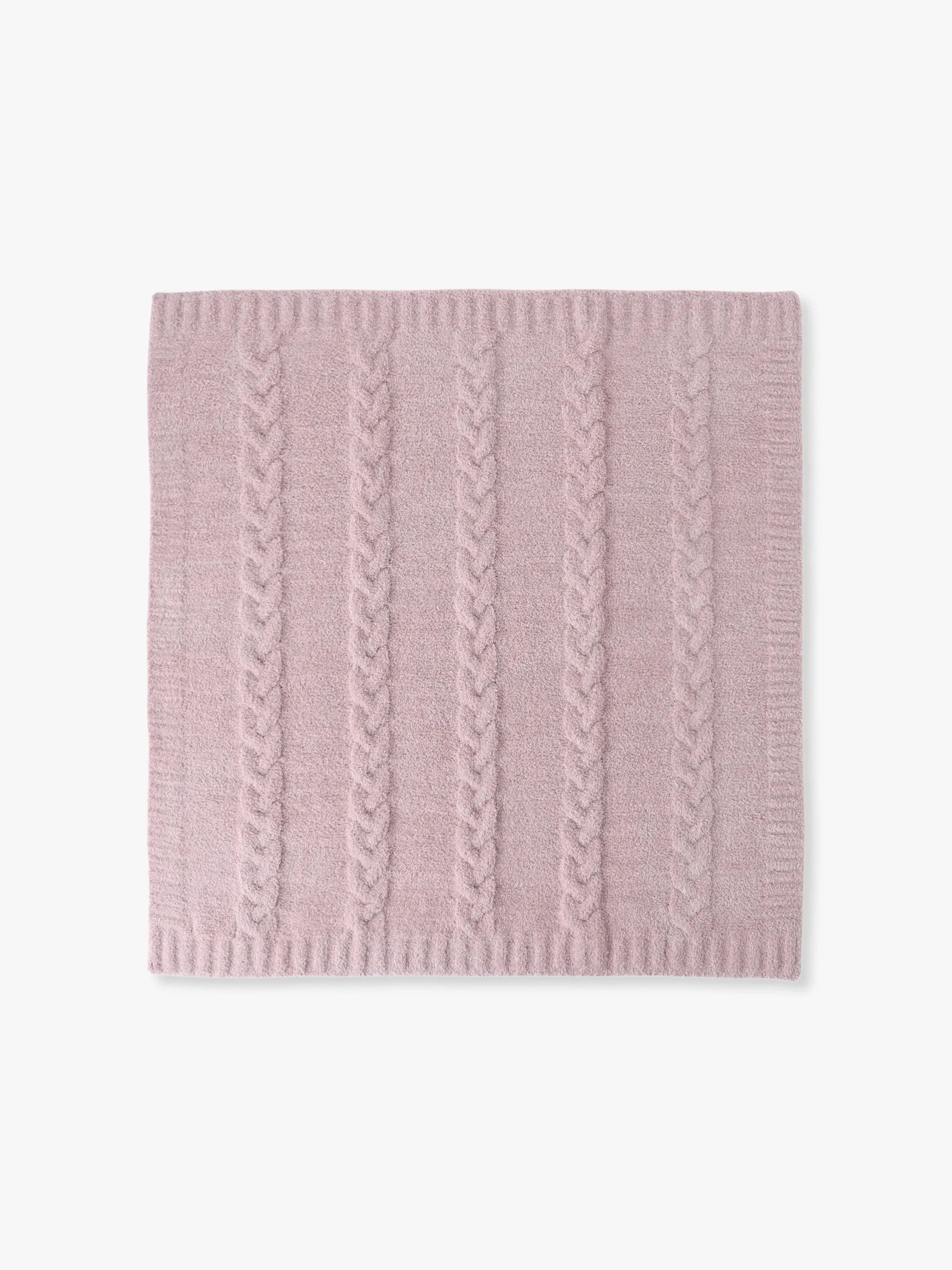 コージーシック ケーブル ブランケット（ピンク/ベージュ