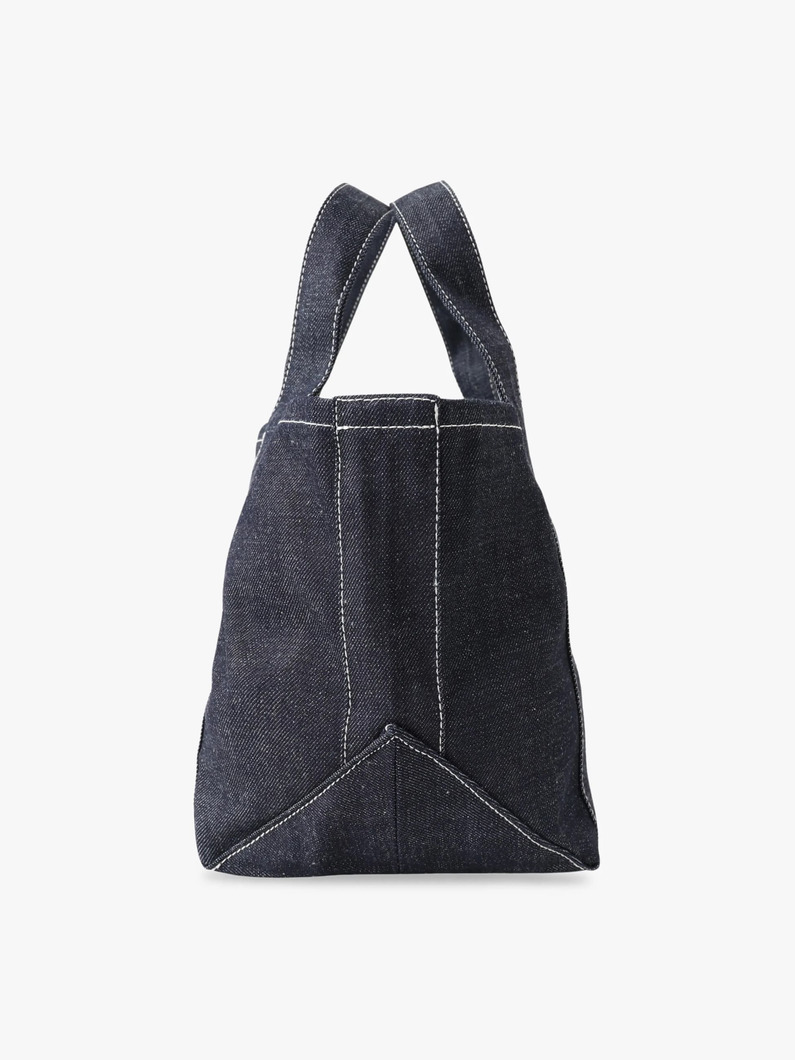 オーガニックデニム スクエアトートバッグ（L） 詳細画像 indigo 2