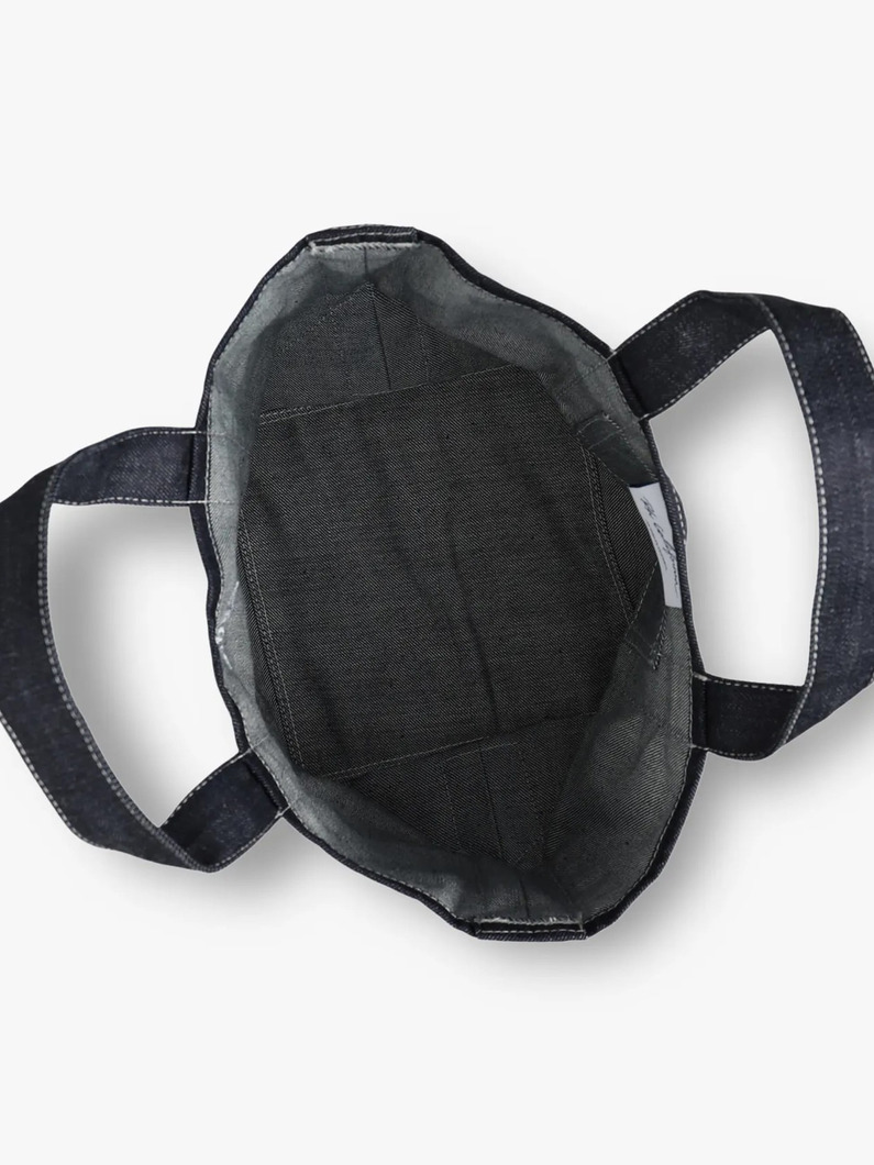 オーガニックデニム スクエアトートバッグ（L） 詳細画像 indigo 3