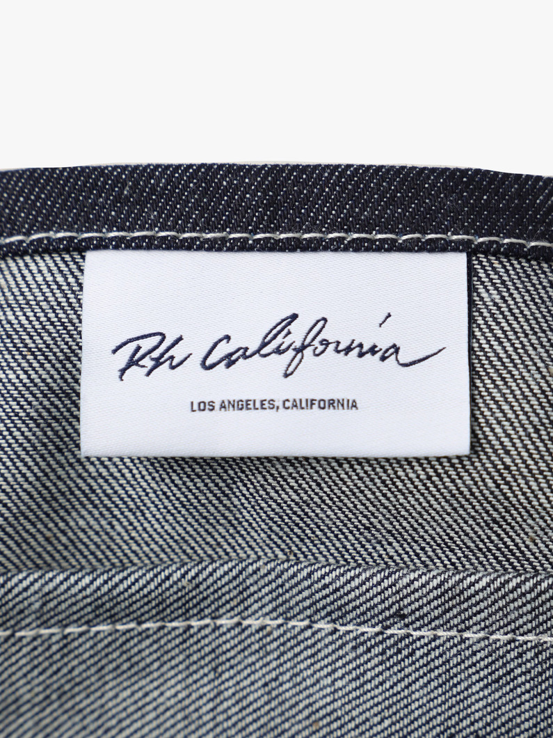 オーガニックデニム スクエアトートバッグ（L） 詳細画像 indigo 5