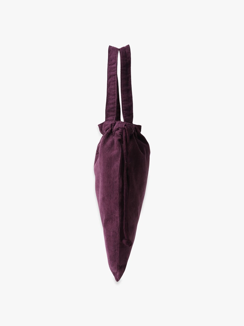 コーデュロイ 2ウェイ ドローストリング トート（S） 詳細画像 purple 2
