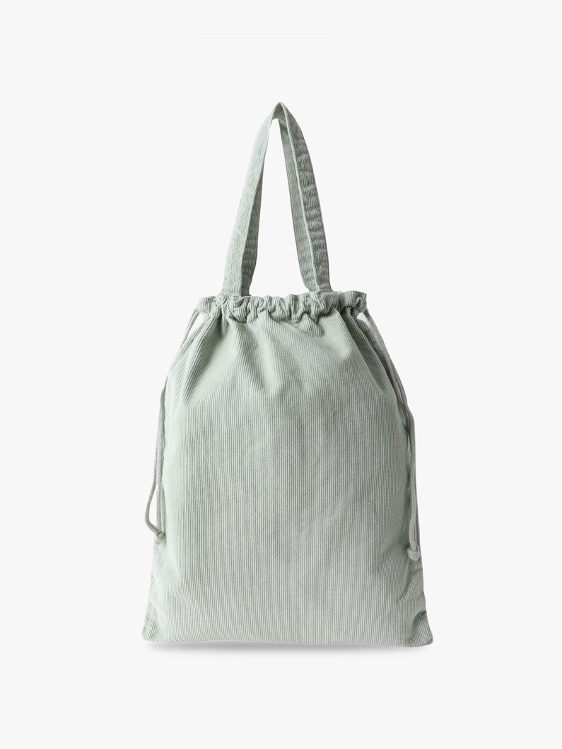 コーデュロイ 2ウェイ ドローストリング トート（M） 詳細画像 ivory 1