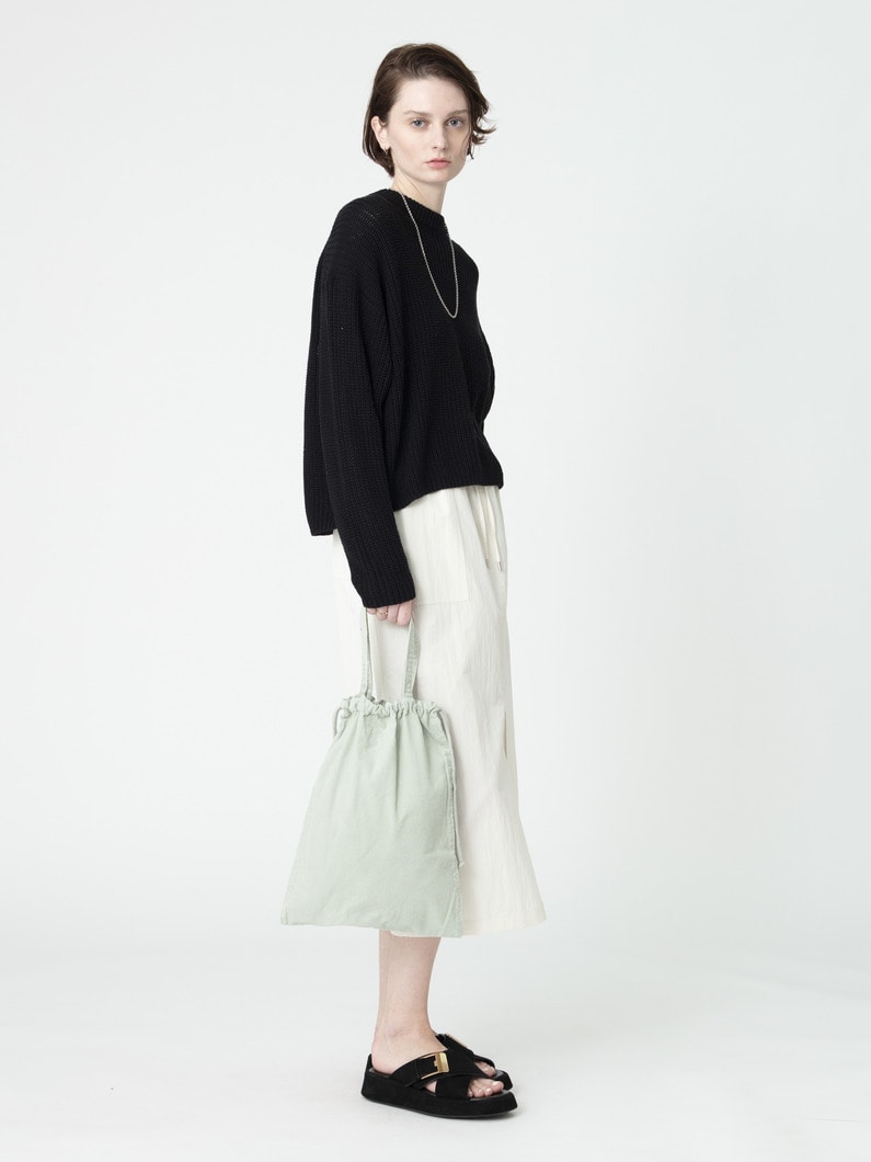 コーデュロイ 2ウェイ ドローストリング トート（M） 詳細画像 ivory 7