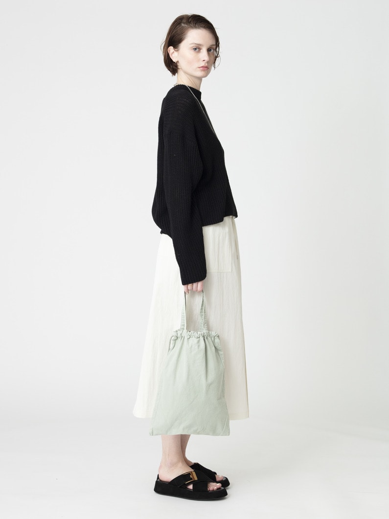 コーデュロイ 2ウェイ ドローストリング トート（M） 詳細画像 light pink 9