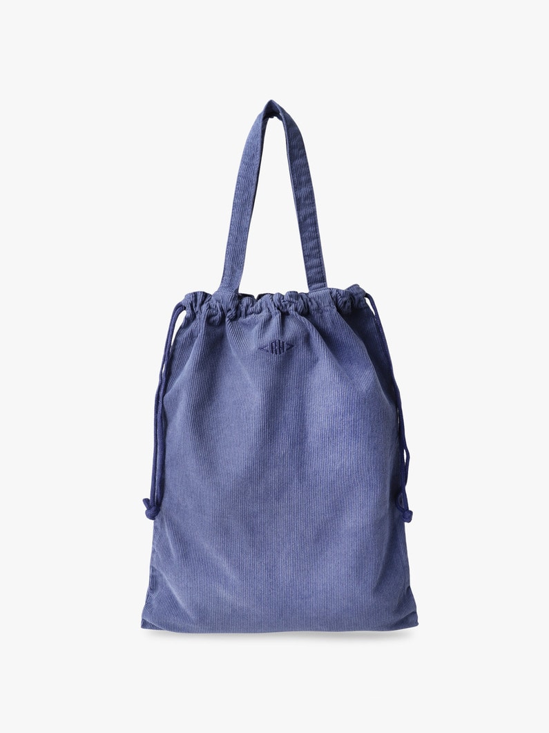コーデュロイ 2ウェイ ドローストリング トート（M） 詳細画像 navy