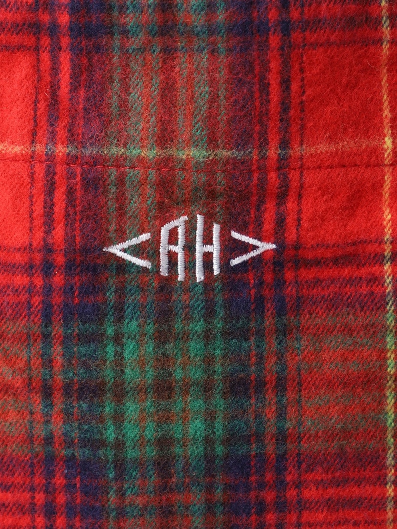 フランネルチェックトートバッグ 詳細画像 black 4