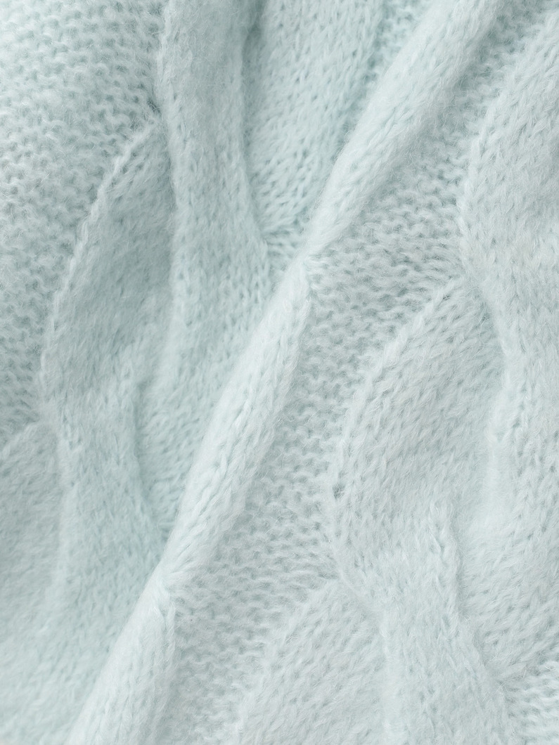ウール モヘア ハンドニット 詳細画像 light blue 3