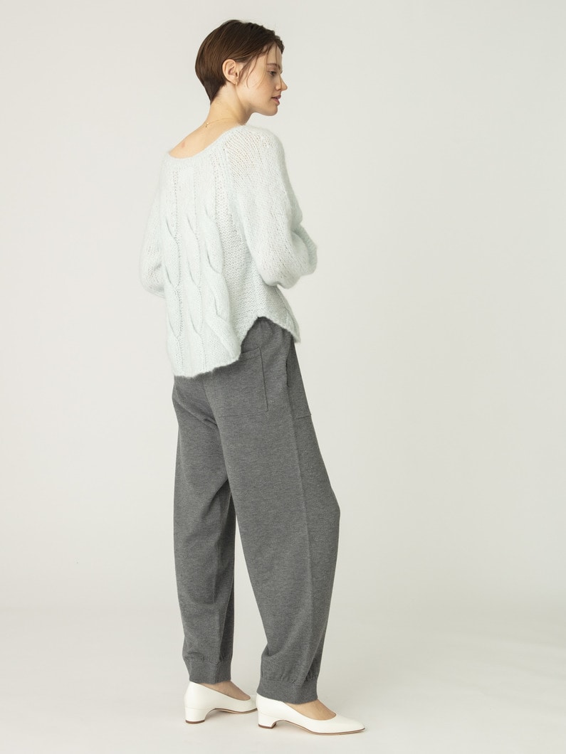 ウール モヘア ハンドニット 詳細画像 light blue 5