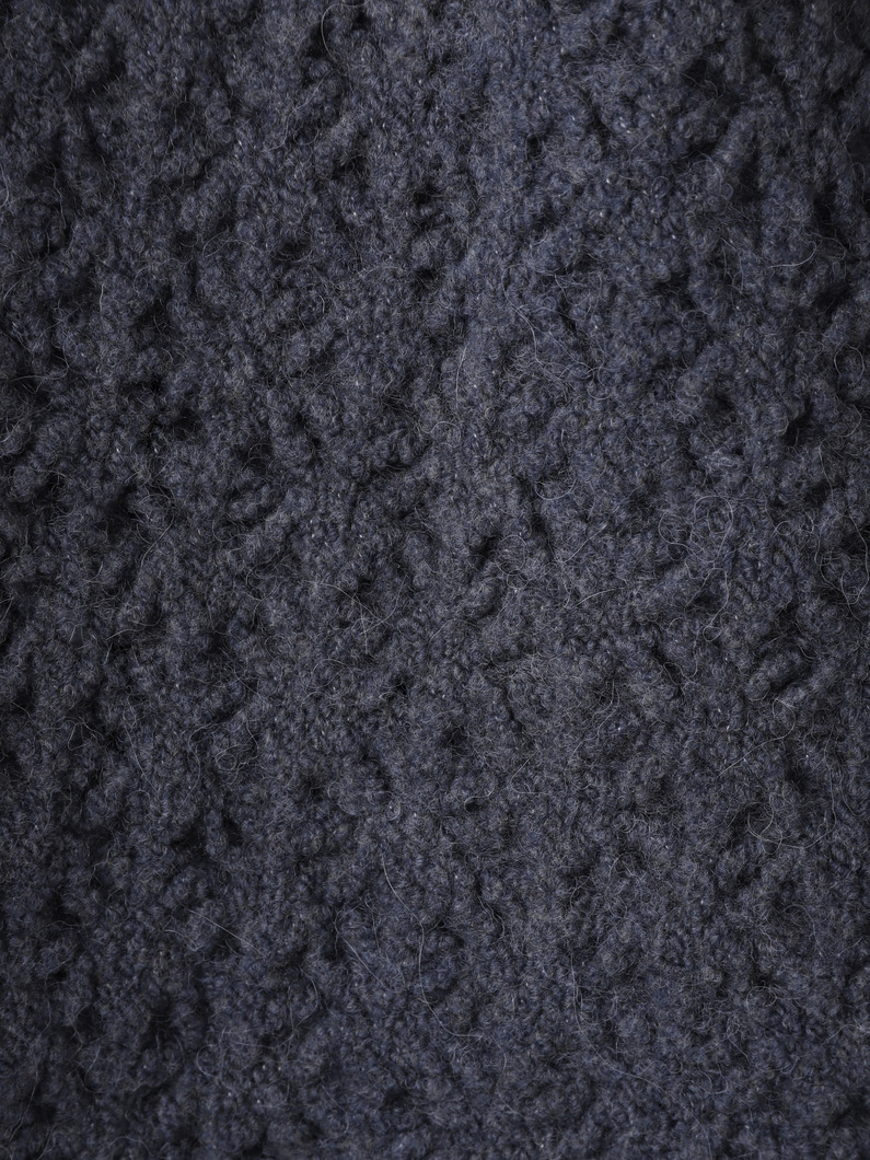 クロシェ ダブルニット ミドルカーディガン 詳細画像 ivory 4