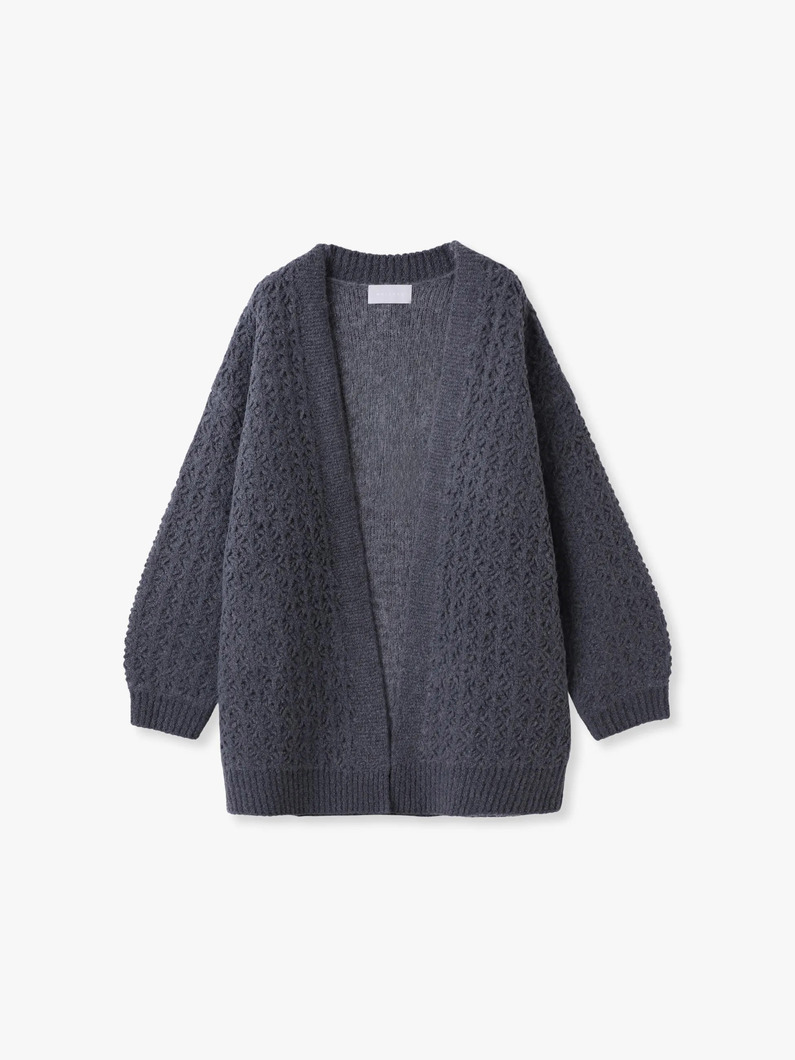 クロシェ ダブルニット ミドルカーディガン｜WALANCE(ワランス