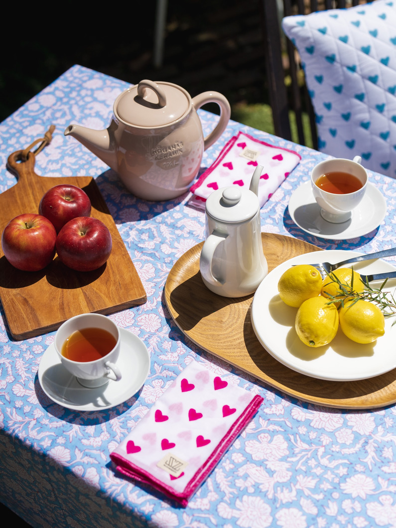 ニラ テーブルクロス 詳細画像 light blue 3