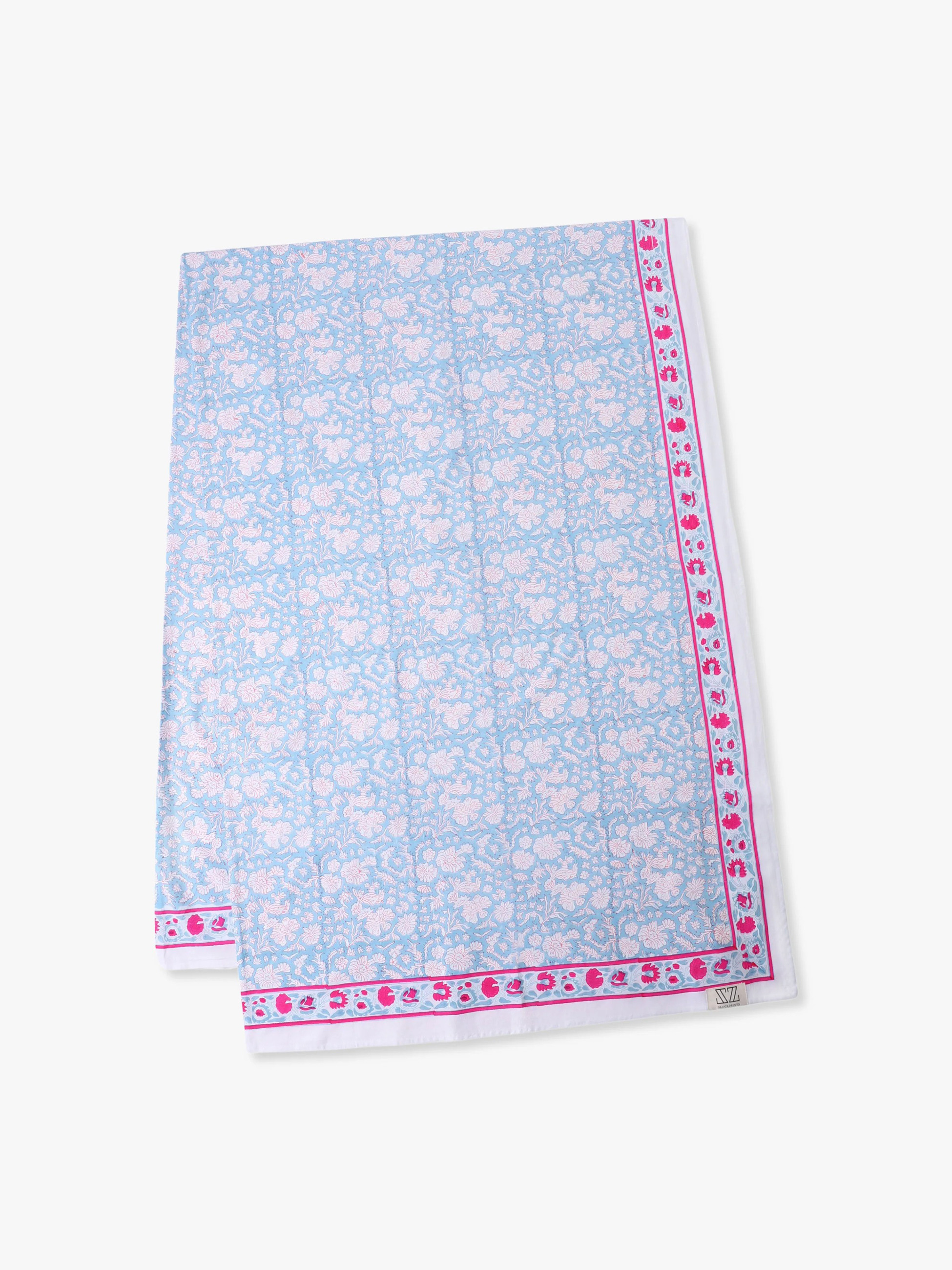 ニラ テーブルクロス｜SZ BLOCKPRINTS(エスゼット ブロック