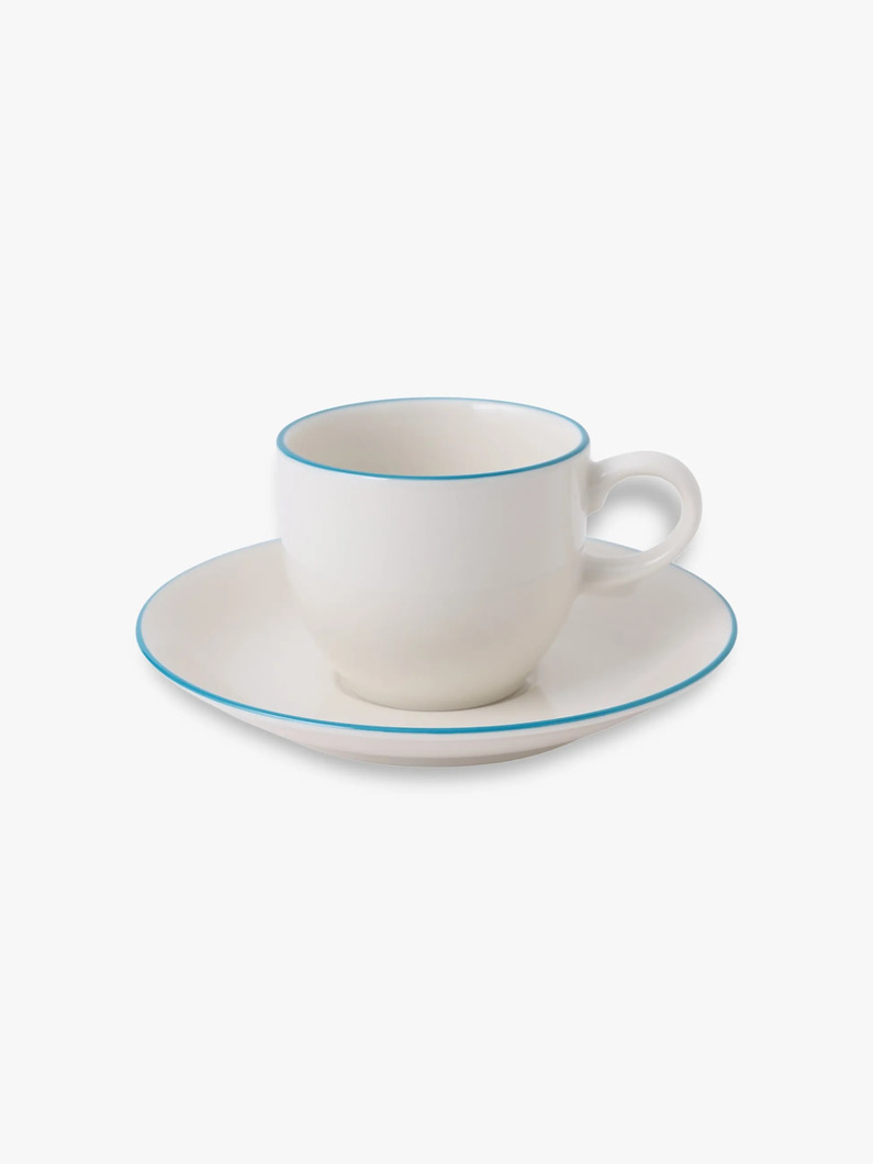 カラーライン カップ ＆ ソーサー 詳細画像 turquoise