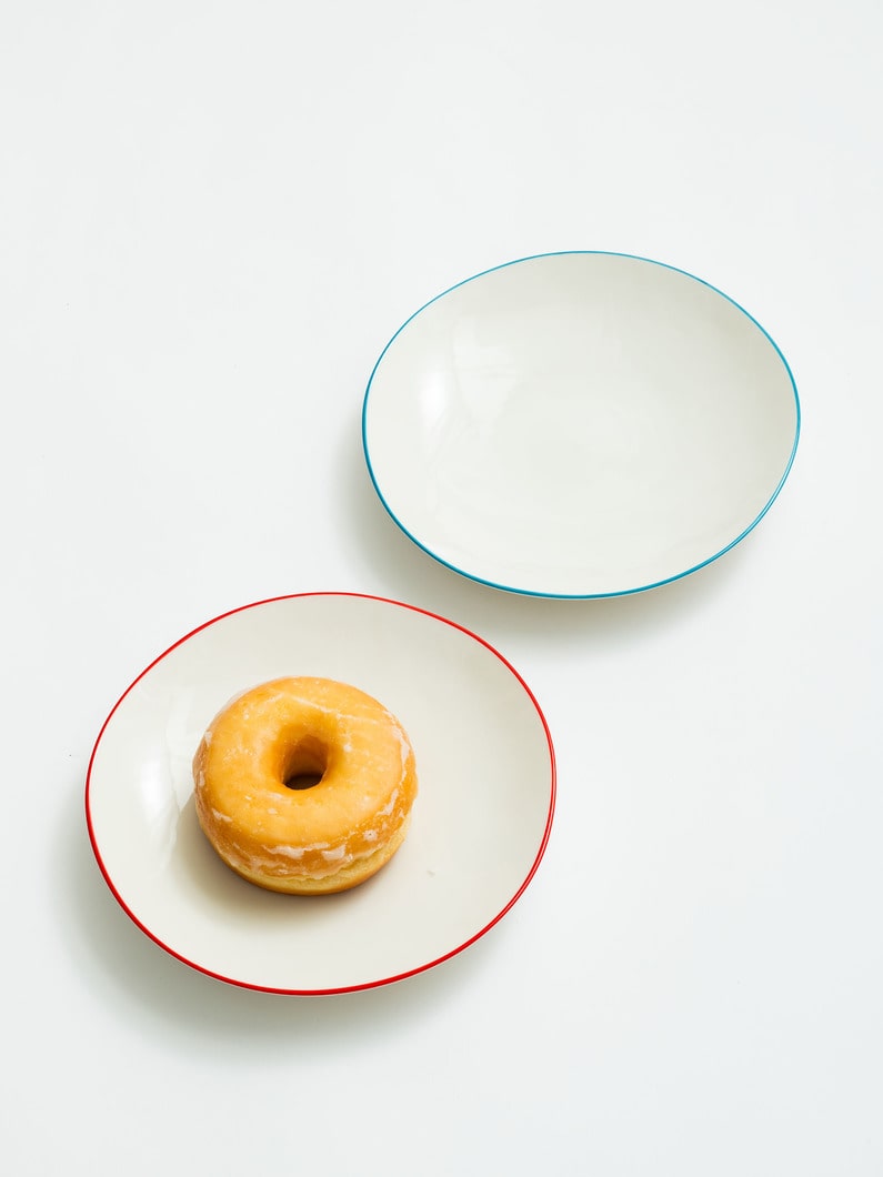 カラーライン プレート（19cm） 詳細画像 red 4