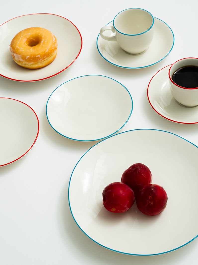 カラーライン プレート（19cm） 詳細画像 red 5