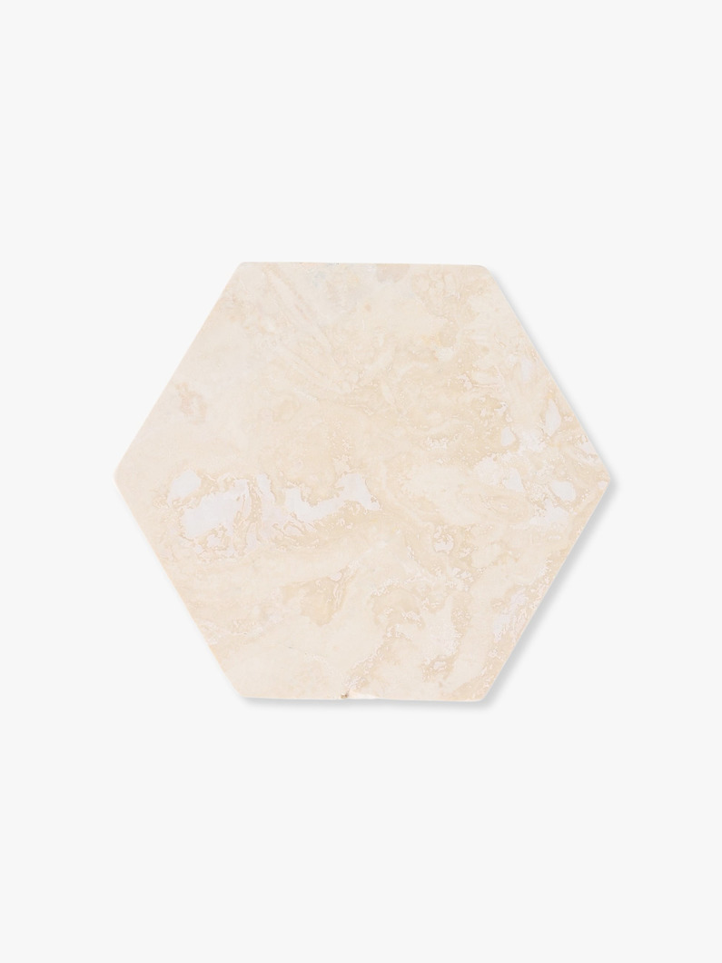 トラバチン ヘキサゴン コースター（4pcs） 詳細画像 other 1