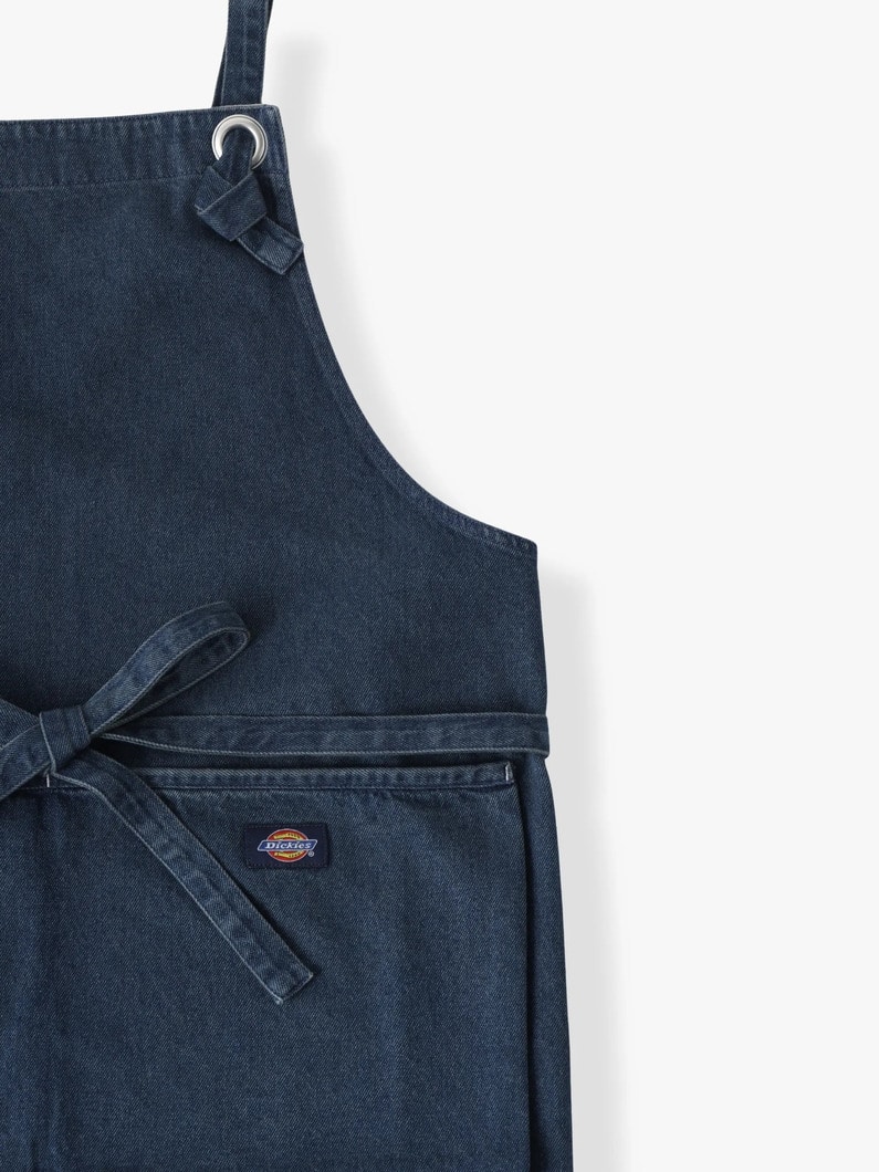 デニムフルエプロン（インディゴ） 詳細画像 light blue 2