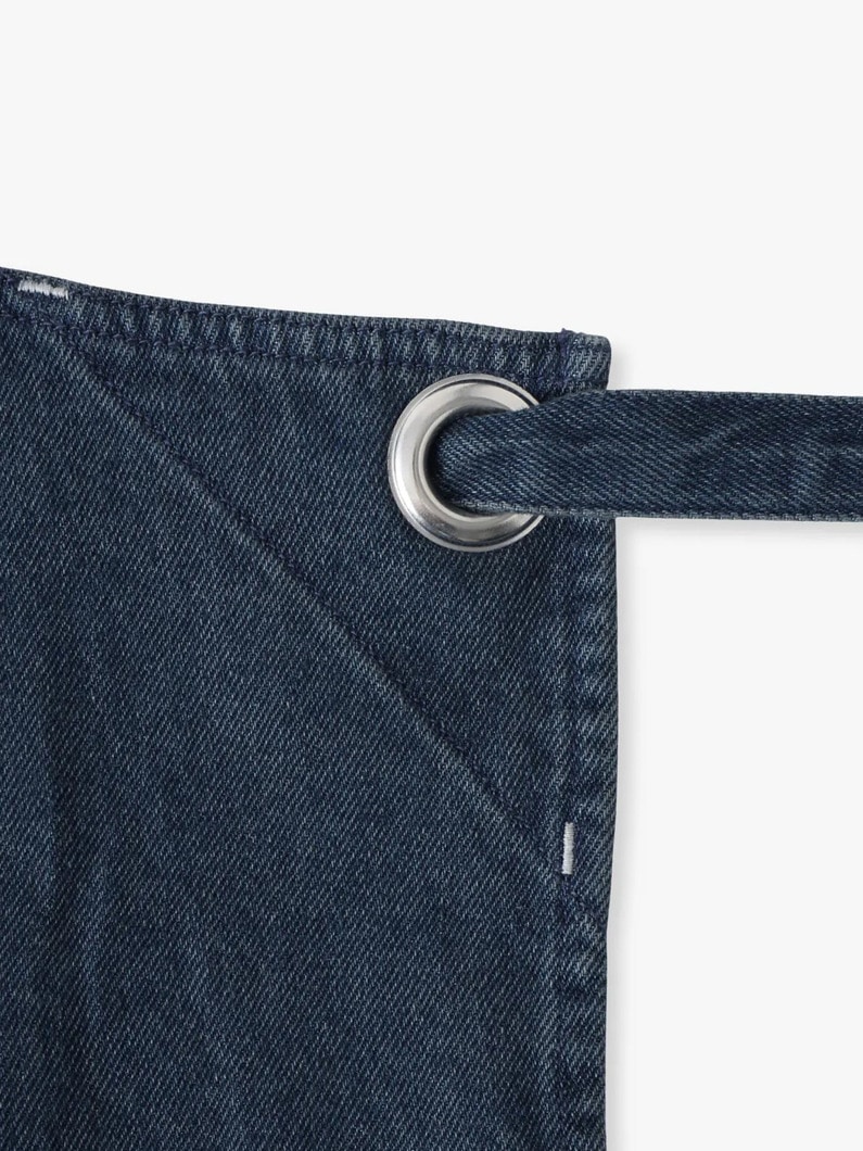 デニムフルエプロン（インディゴ） 詳細画像 light blue 3