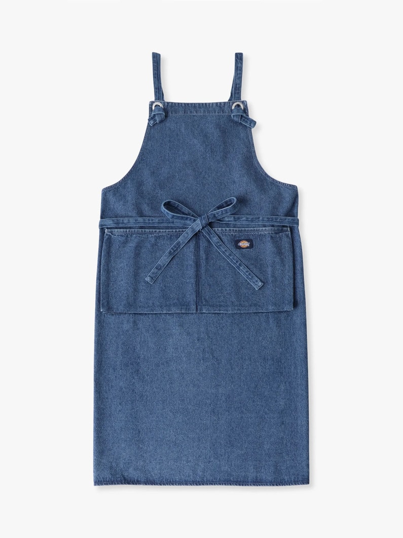 デニムフルエプロン（インディゴ） 詳細画像 blue