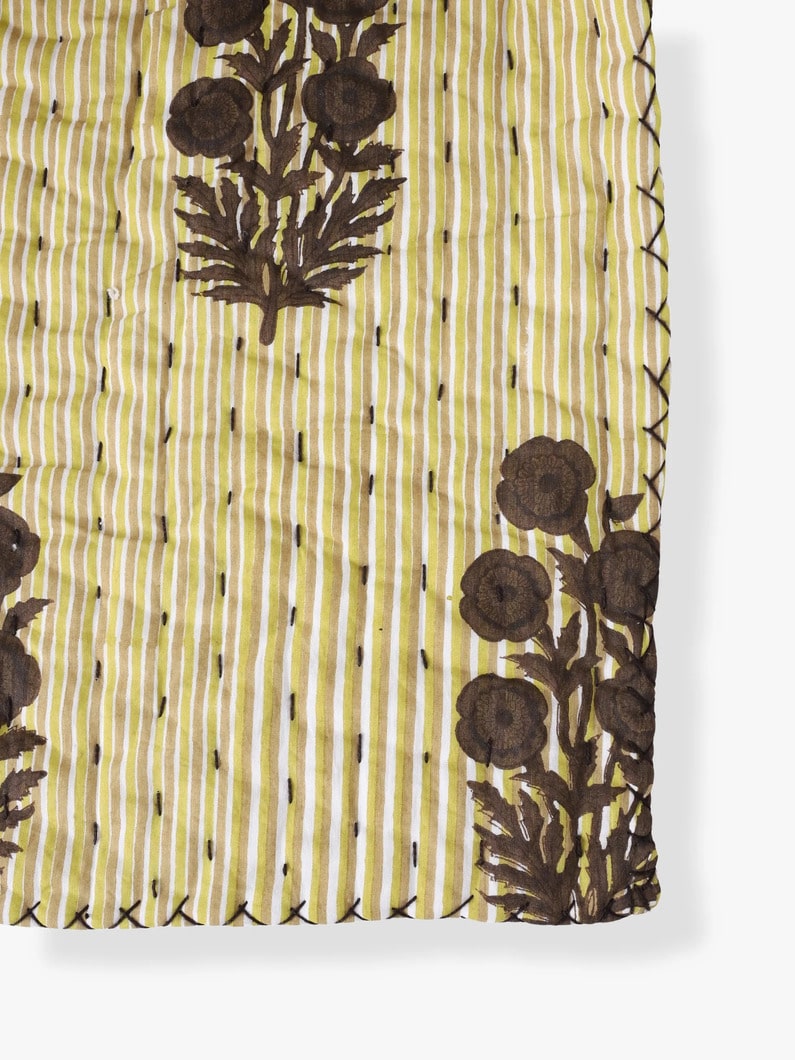 リバーシブル ミディアムブランケット（ブラウンサンド マスタード） 詳細画像 brown 2