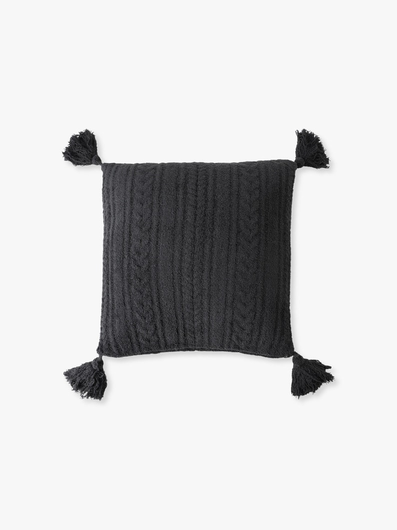 ケーブル タッセル ピロー コージーシック 詳細画像 dark green