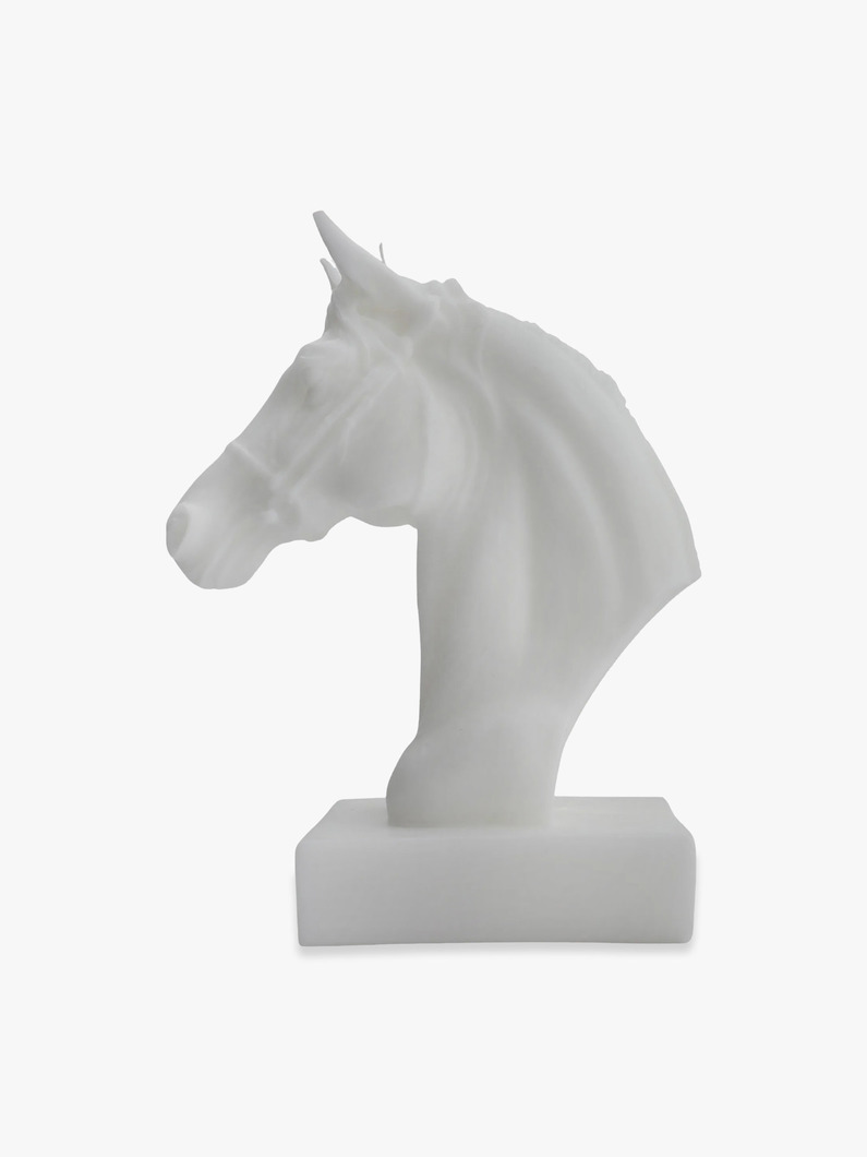シュヴァル ホースヘッドキャンドル 詳細画像 white