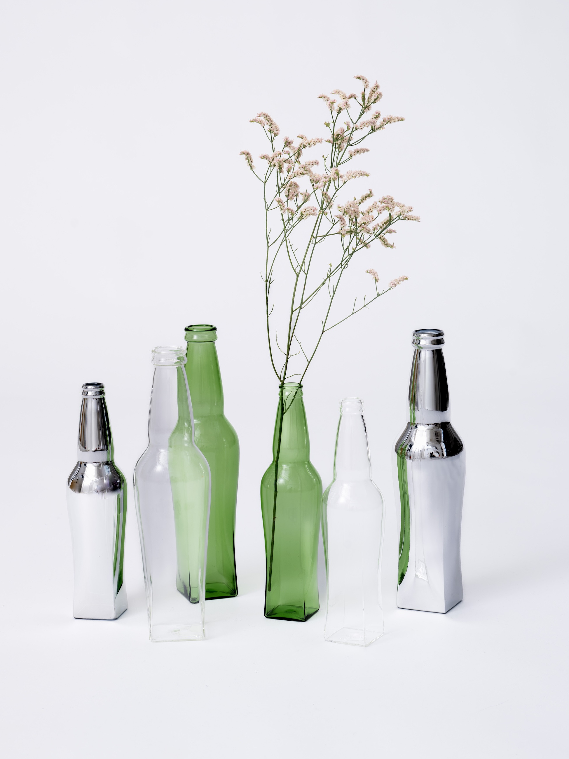 花と花瓶 MILLION CARATS 花瓶 枯れないお花。一筆書きで描いたような