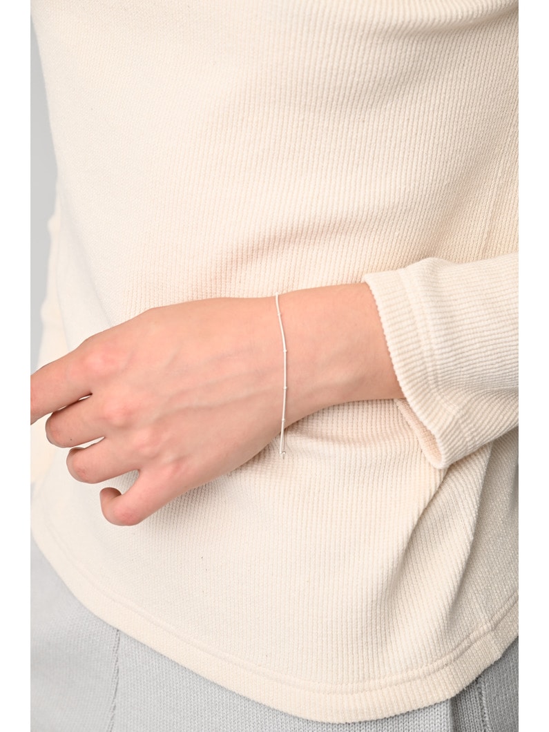 モールスコード チェーン ブレスレット（17cm） 詳細画像 silver 2