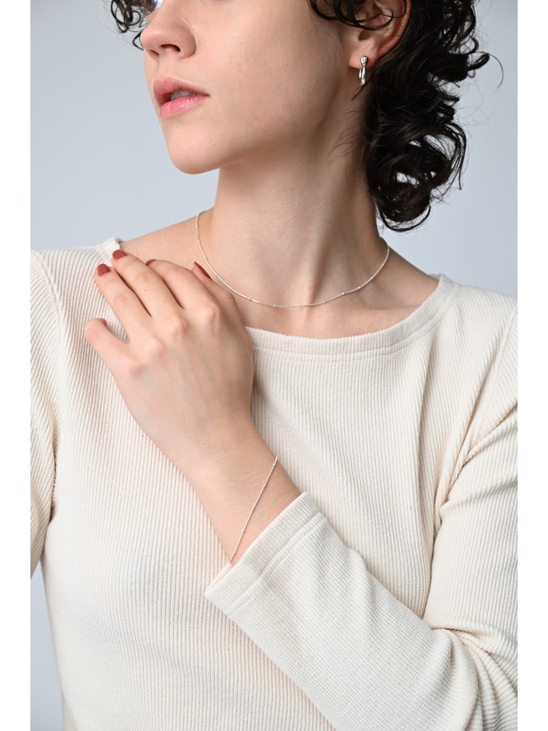 モールスコード チェーン ブレスレット（17cm） 詳細画像 silver 4