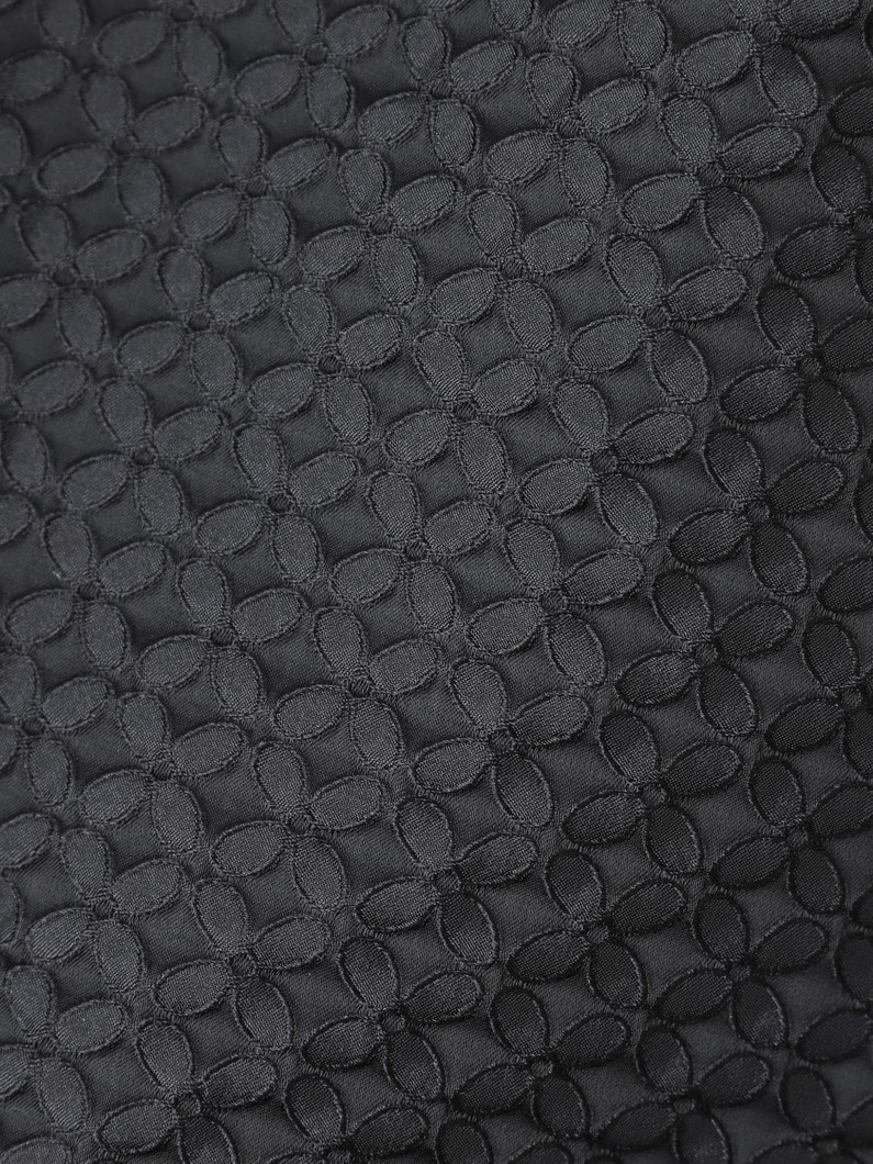 クローバー パフドレス（ホワイト/ブラック/4-6Y） 詳細画像 white 4