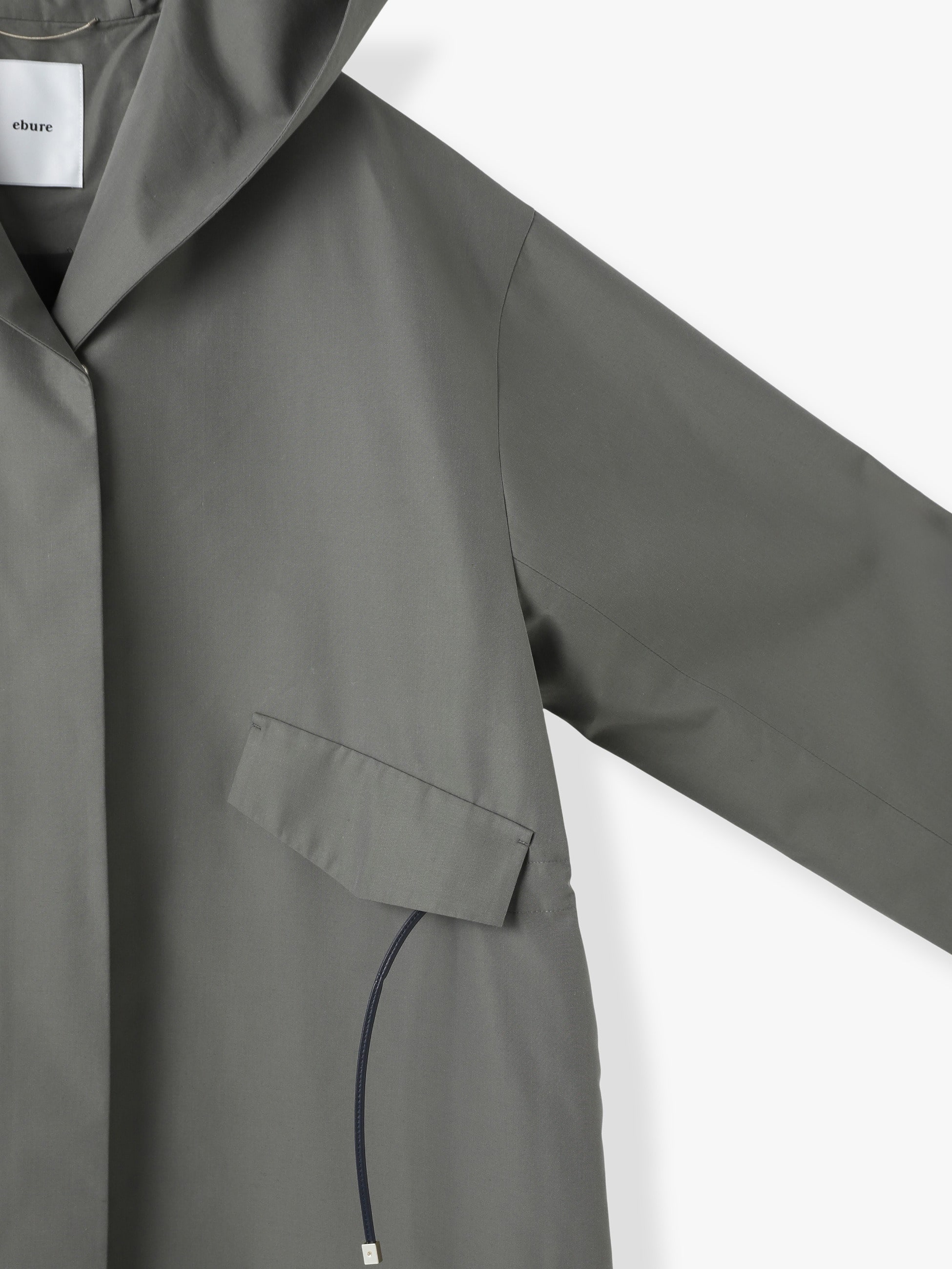 High Count Cotton Silk Mod Coat (khaki) | コート｜ebure(エブール 
