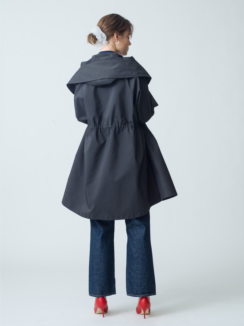 Polyester Big Collar Middle Coat (gray) | コート 詳細画像 gray 2