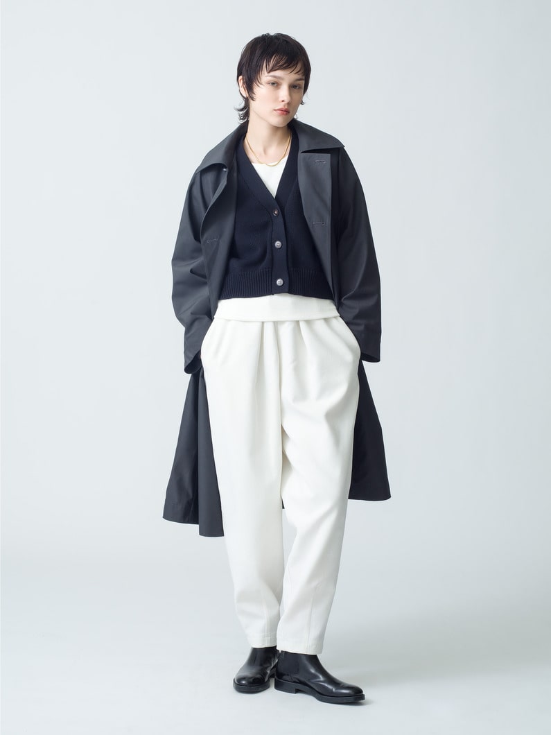 Polyester Soutien Collar Middle Coat (gray) | コート 詳細画像 gray 2