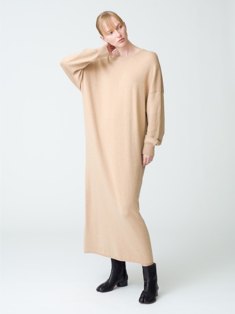 Cotton Nylon Knit Dress | ドレス 詳細画像 beige 2