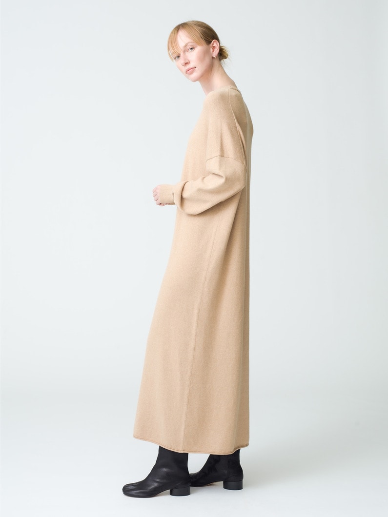 Cotton Nylon Knit Dress | ドレス 詳細画像 beige 3