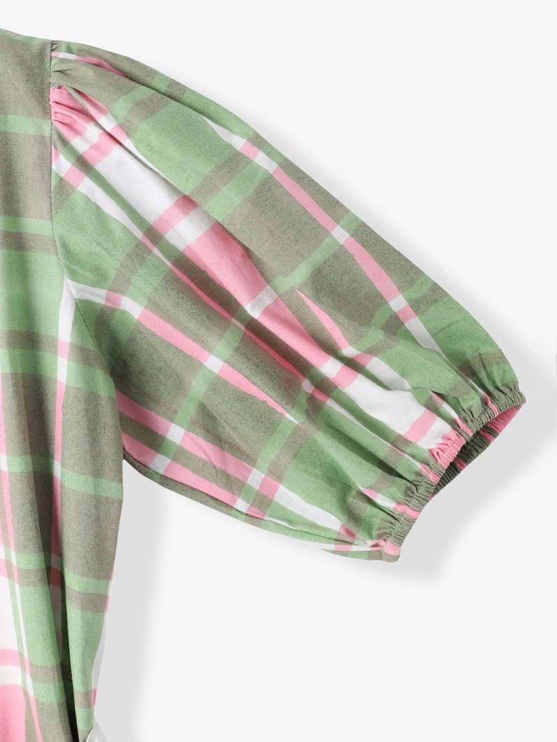 タータン エミリードレス｜SZ BLOCKPRINTS(エスゼット ブロック