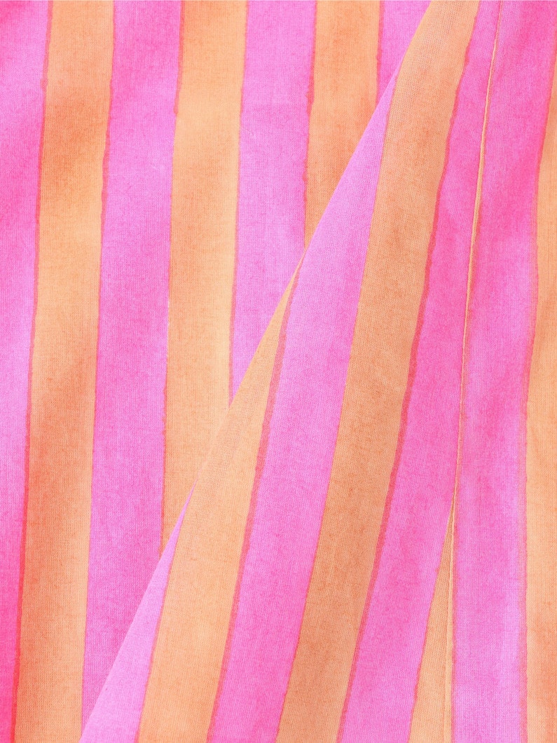 スティーブ シックストライプ フレアスリーブドレス 詳細画像 pink 4