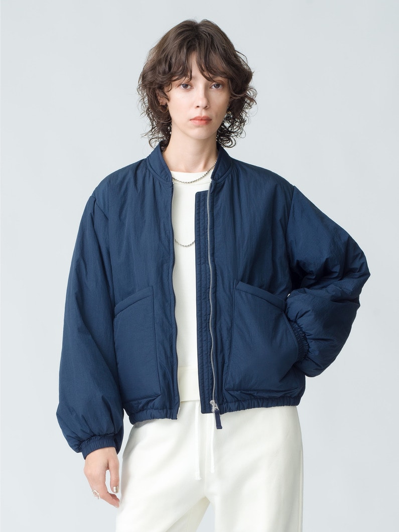 Recycle Nylon Zip Up Jacket | ジャケット 詳細画像 navy 1